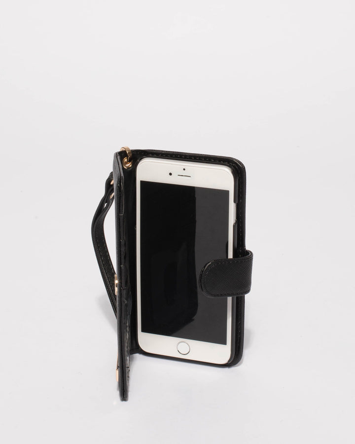 Black Saffiano Iphone 6, 7 & 8 Plus | Phone Purses