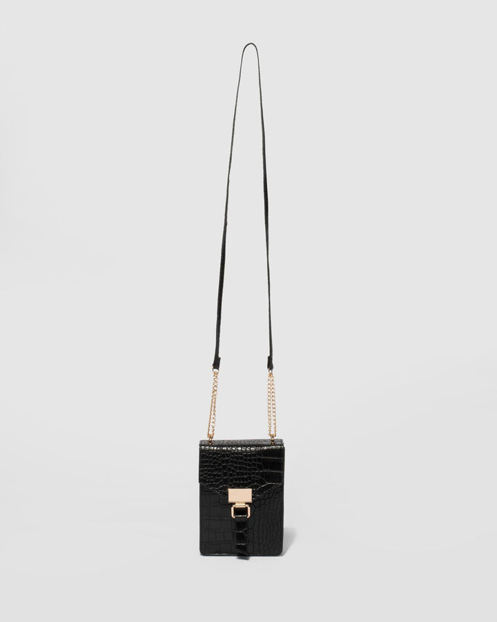 Black Sasha Crossbody Bag | Crossbody Bags