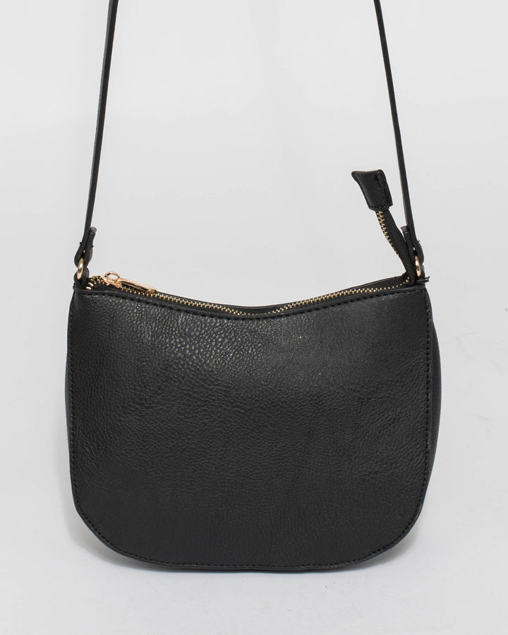 Colette by Colette Hayman Black Selena Saddle Crossbody Bag