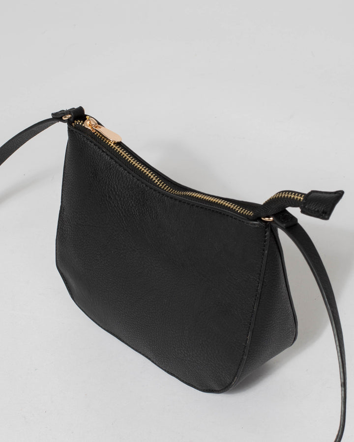 Colette by Colette Hayman Black Selena Saddle Crossbody Bag