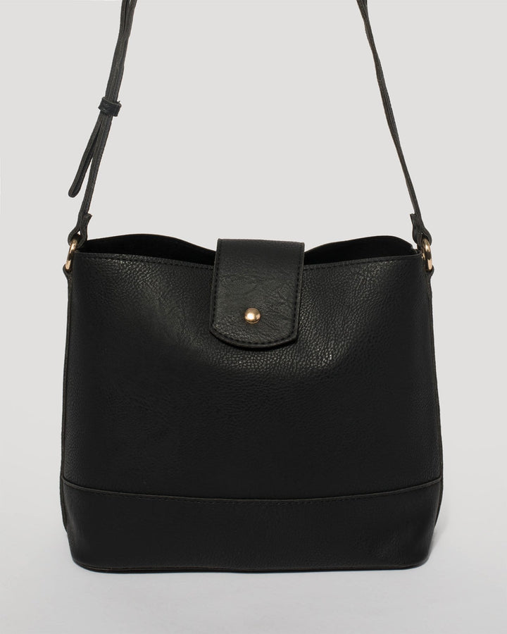 Black Selena Sling Bag | Bucket Bags