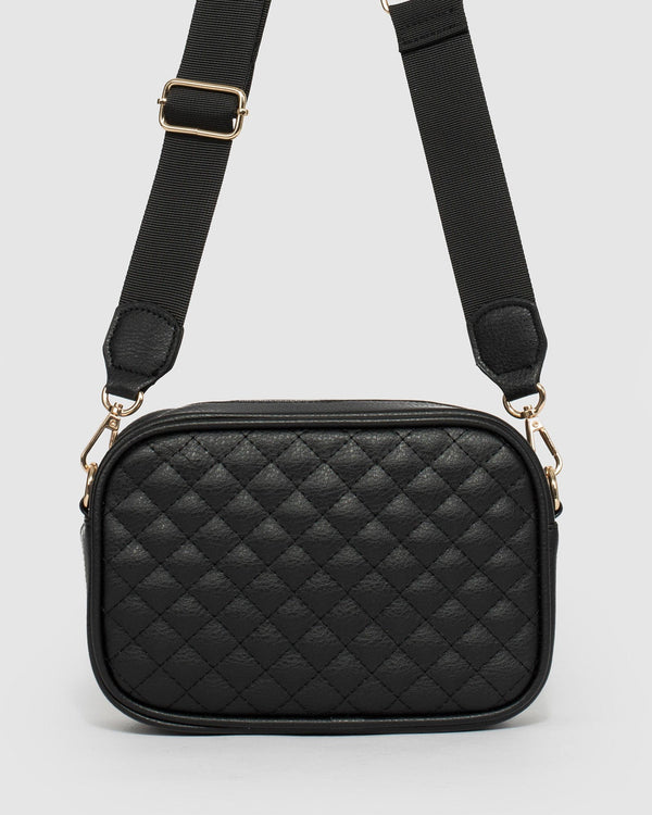 Black Selena Square Bag | Crossbody Bags