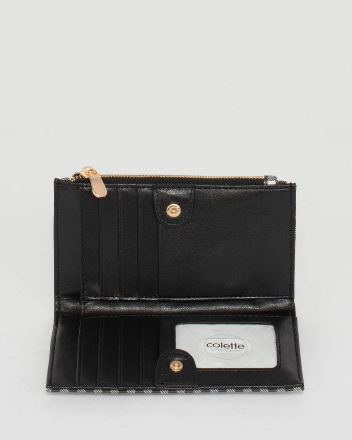 Black Selena Zip Wallet | Wallets