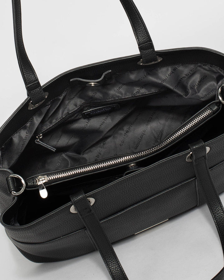 Black Shanice Large Tote Bag | Tote Bags