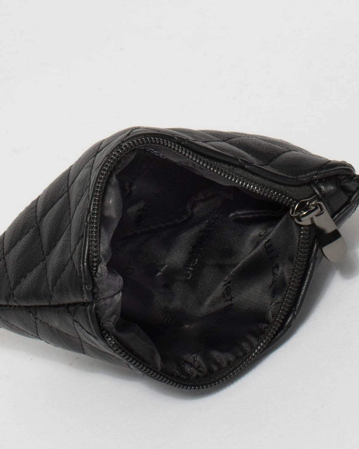 Black Sia Quilted Coin Purse | Purses