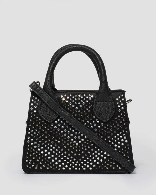 Black Sibel Sparkle Mini Bag | Mini Bags