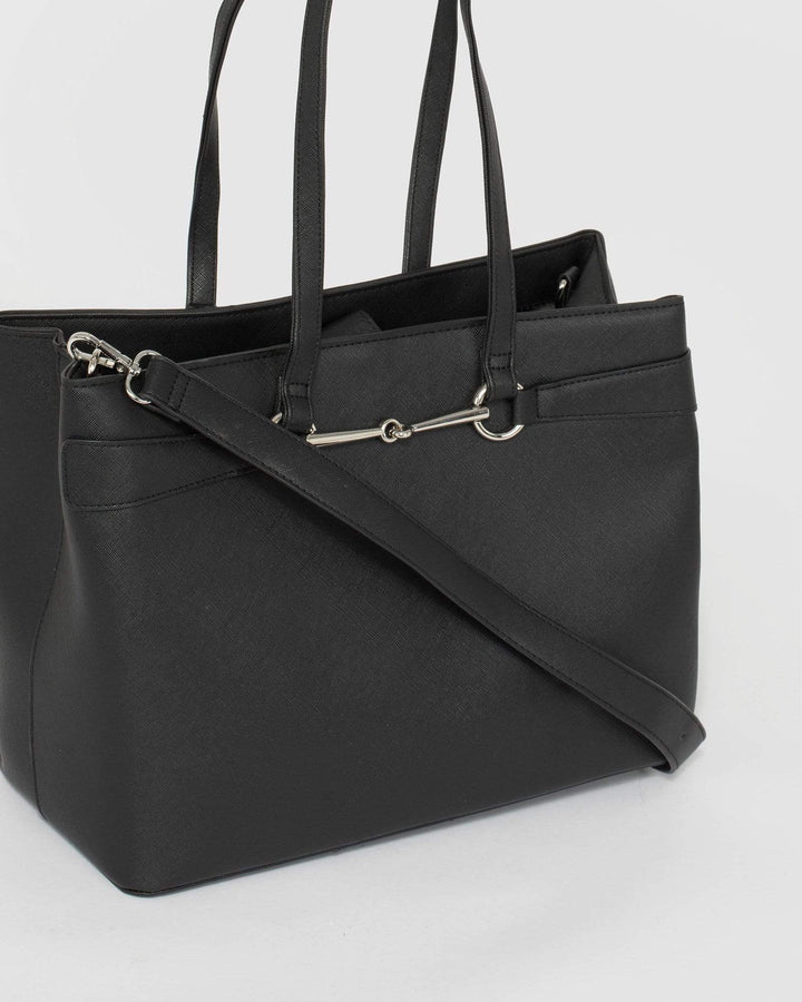 Black Sienna Tote Bag | Tote Bags