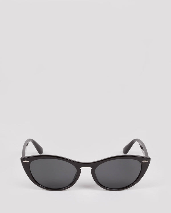 Black Slim Cat Eye Sunglasses | Sunglasses