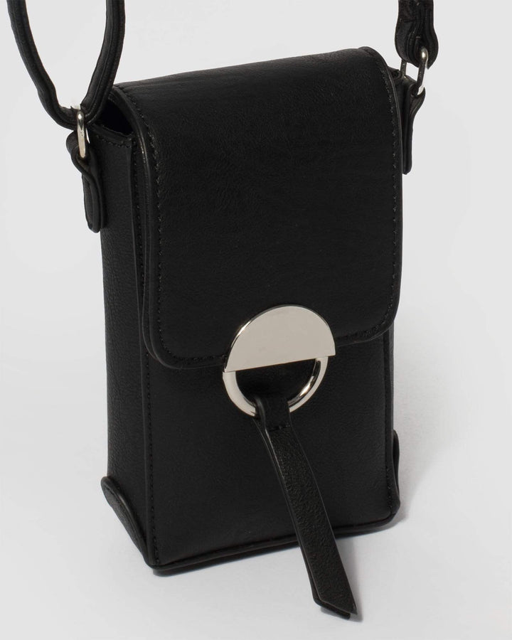 Colette by Colette Hayman Black Smooth Mobile Crossbody Bag