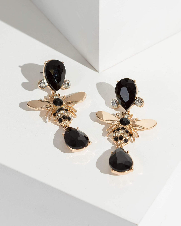 Colette by Colette Hayman Black Statement Bee Earrings