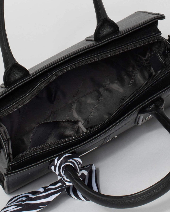 Black Stef Scarf Mini Bag | Mini Bags