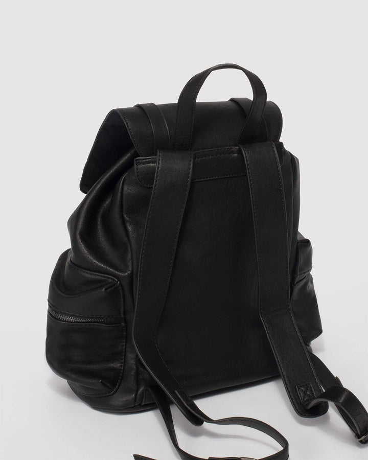 Black Sunny Buckle Backpack | Backpacks