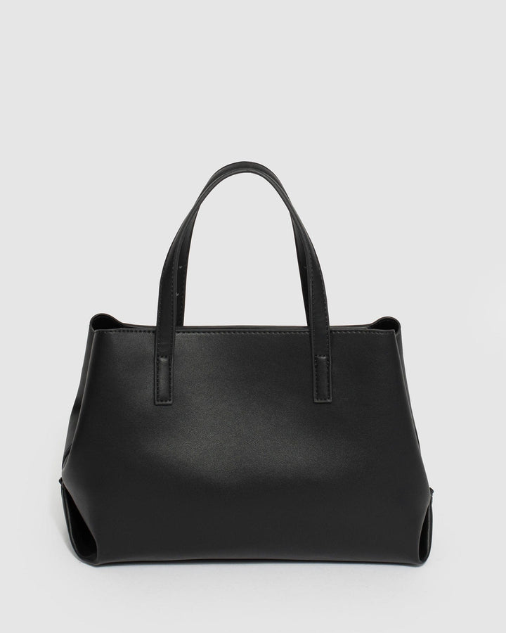 Black Tamia Buckle Tote Bag | Tote Bags