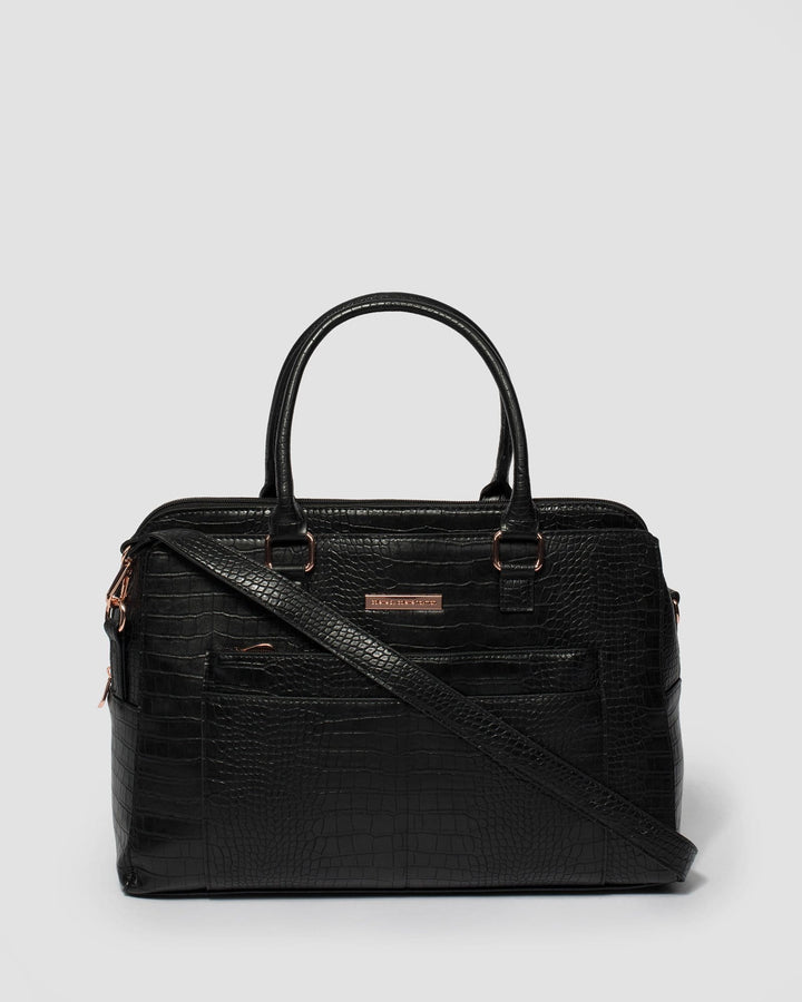 Black Taylor Zip Tech Tote Bag – colette by colette hayman