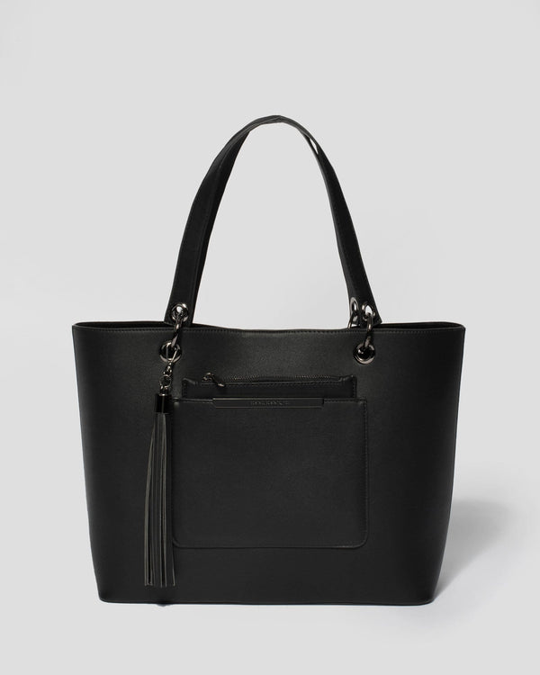 Black Tia Basic Tote Bag | Tote Bags