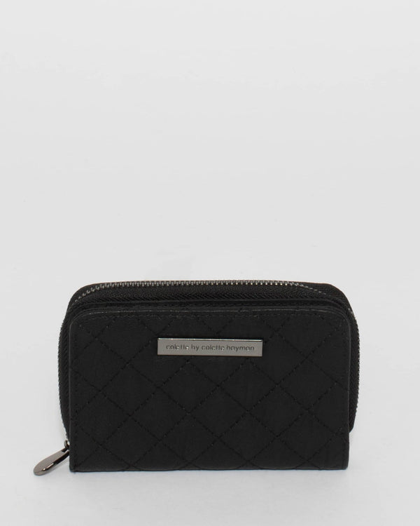 Black Tiana Quilt Wallet | Wallets
