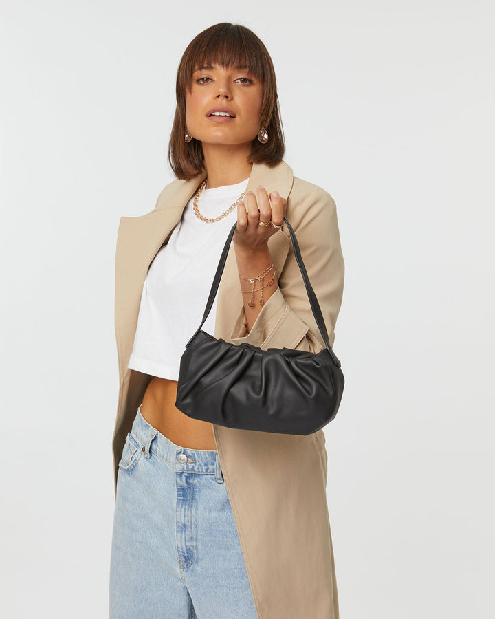 Black Tilly Baguette Bag | Shoulder Bags