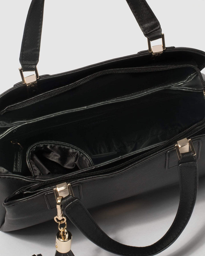 Black Toni Tassel Tote Bag | Tote Bags