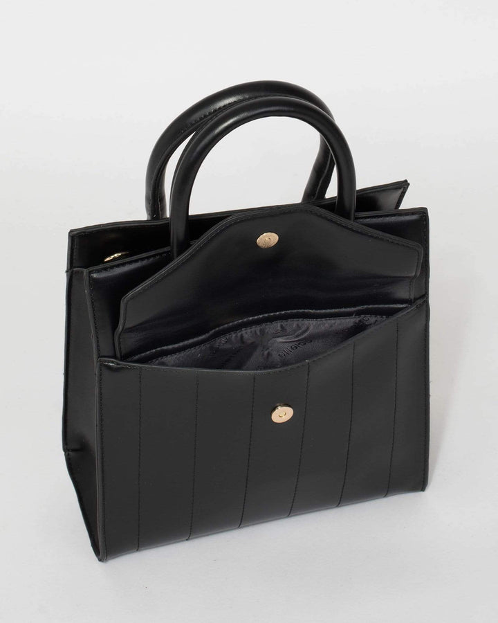 Colette by Colette Hayman Black Tula Pocket Tote Bag