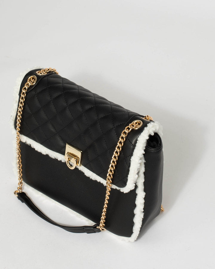 Colette by Colette Hayman Black Villette Trim Crossbody Bag