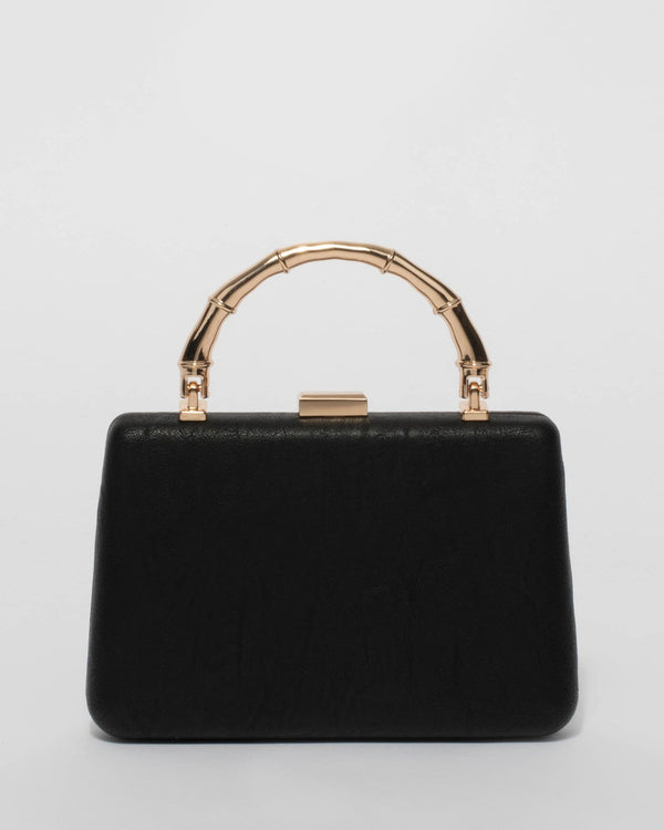 Black Viola Clutch Bag | Clutch Bags