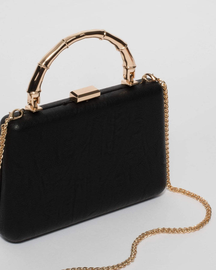 Black Viola Clutch Bag | Clutch Bags
