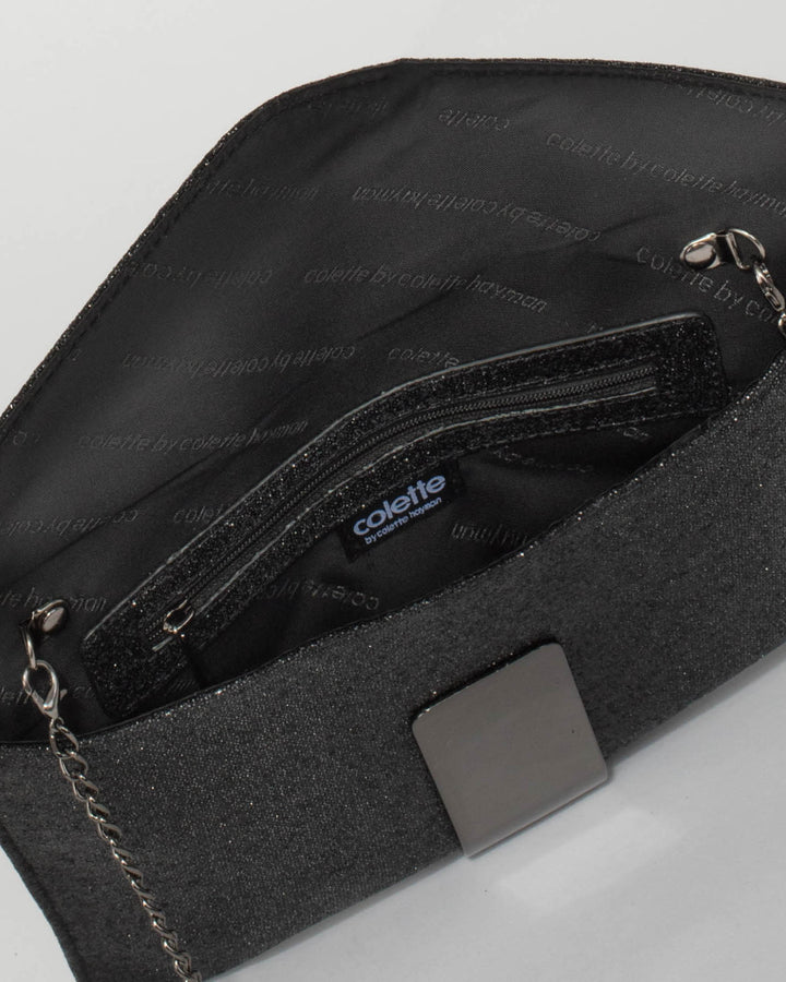 Black Viva Clutch Bag | Crossbody Bags