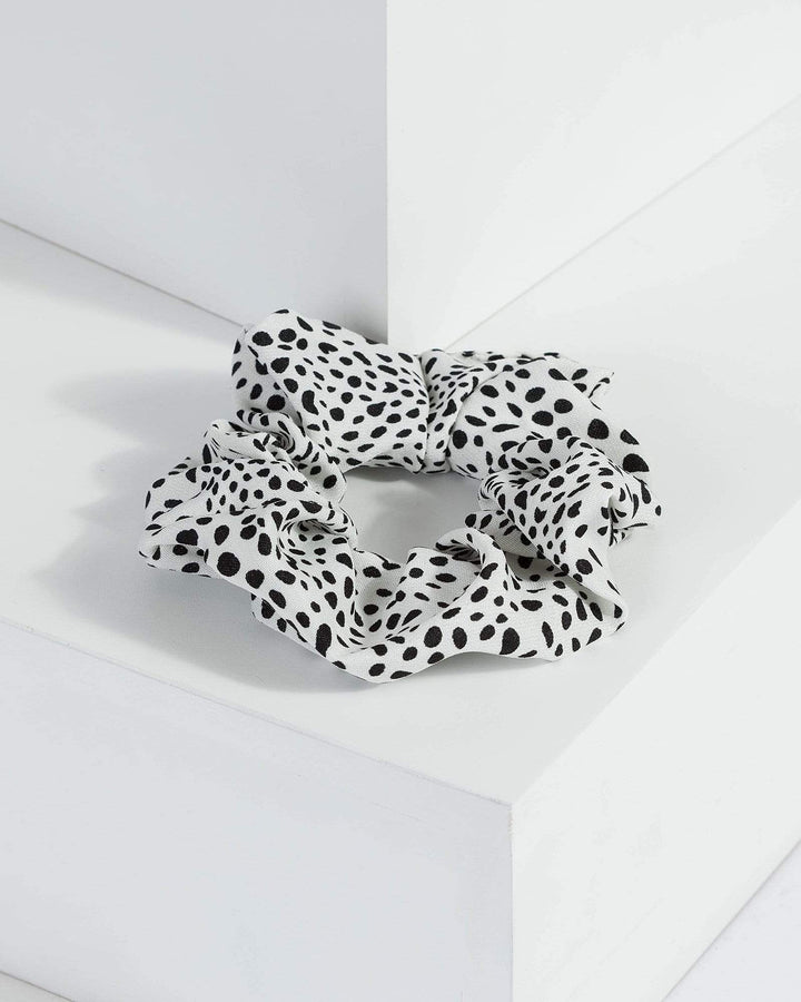 Black & White Animal Print Scrunchie | Accessories