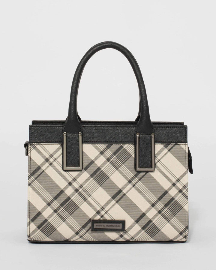 Black & White Check Stef Mini Bag | Mini Bags