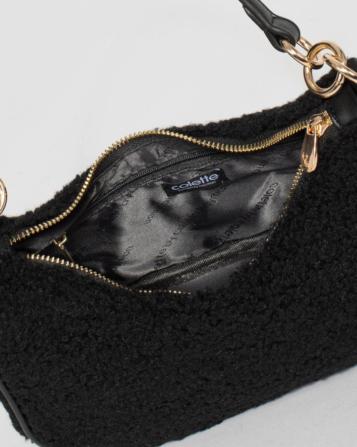 Colette by Colette Hayman Black Zeeva Slouch Shoulder Bag