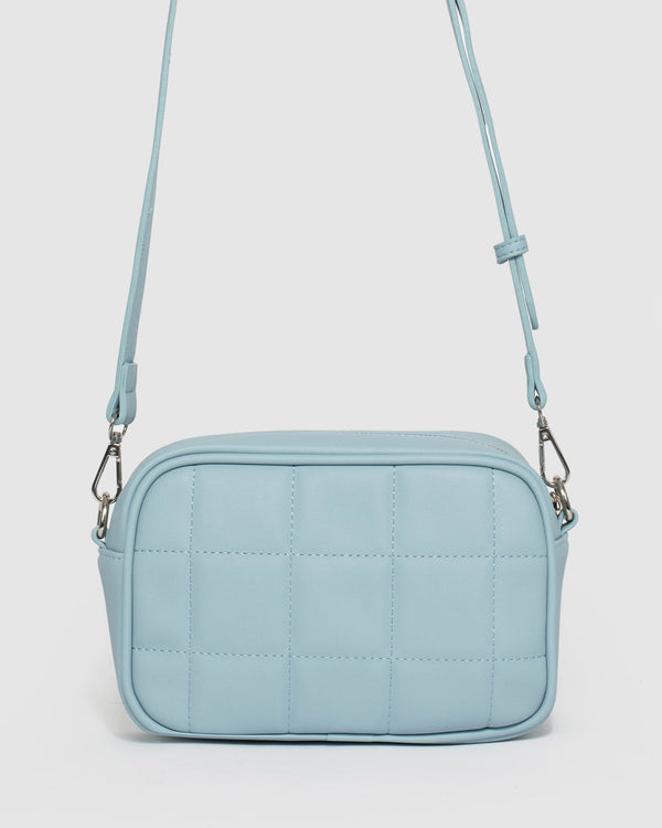 Blue Amy Quilt Crossbody Bag | Crossbody Bags