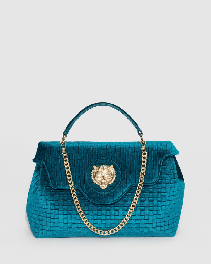 Blue Asma Chain Lion Bag | Tote Bags