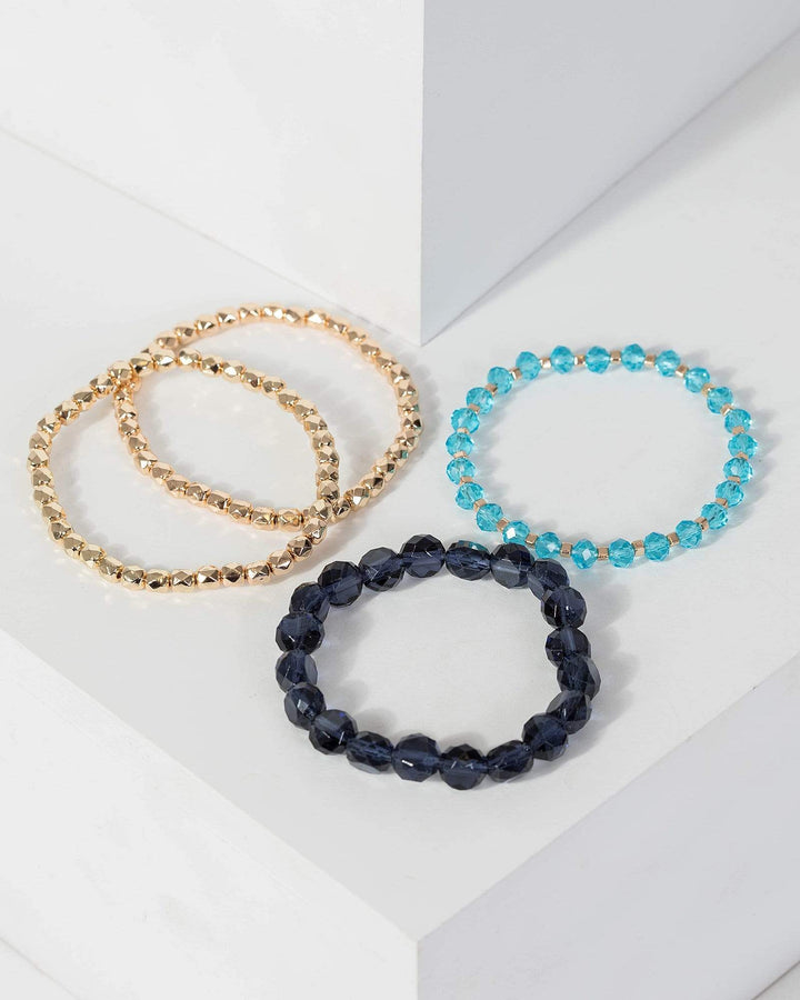Blue Beaded Bracelet Pack | Wristwear