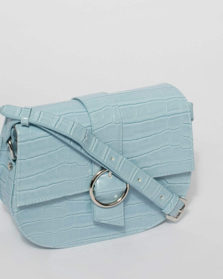 Blue Blair Buckle Bag | Mini Bags