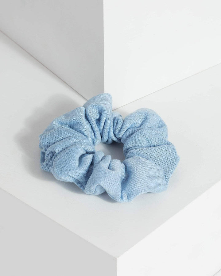 Blue Block Colour Scrunchie | Accessories