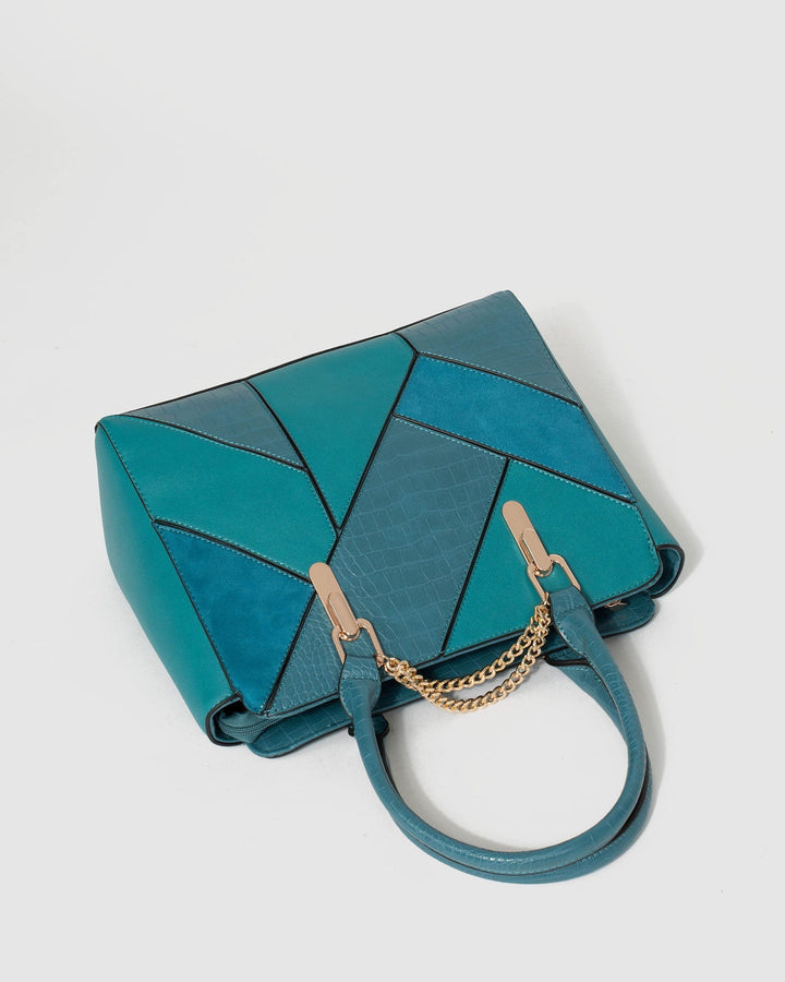 Colette by Colette Hayman Blue Camilla Chain Tote Bag