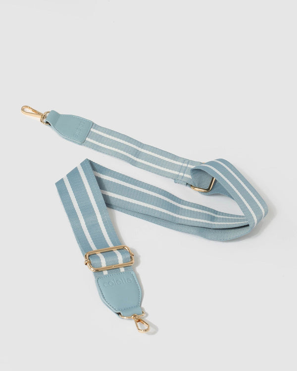 Blue Colette Webbing Strap | Crossbody Bags
