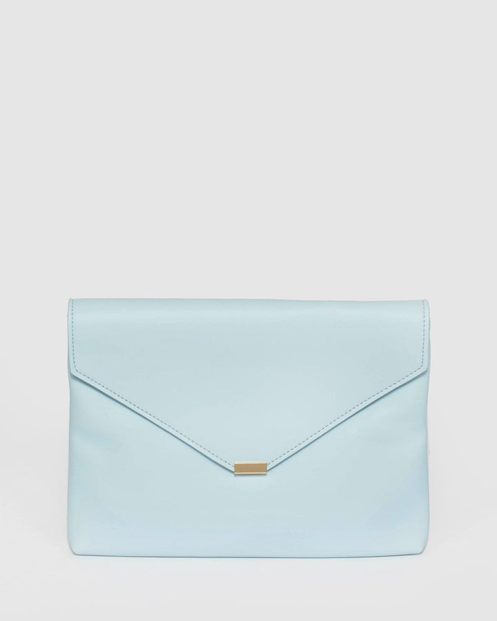 Colette by Colette Hayman Blue Desdemona Envelope Clutch Bag