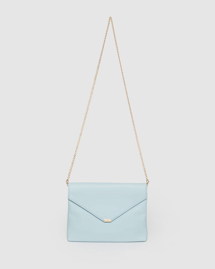 Colette by Colette Hayman Blue Desdemona Envelope Clutch Bag