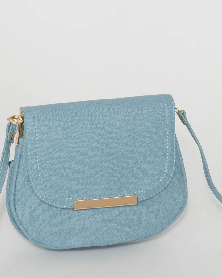 Blue Ellie Saddle Bag | Crossbody Bags