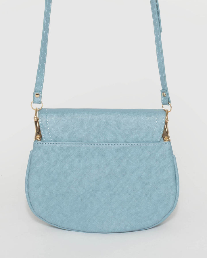 Blue Ellie Saddle Bag | Crossbody Bags