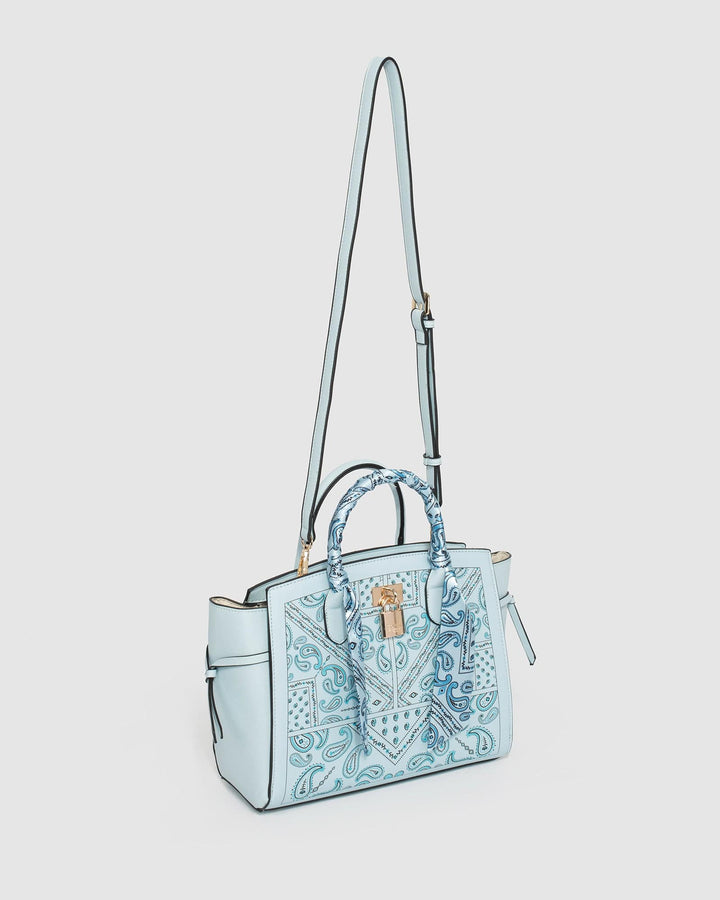 Colette by Colette Hayman Blue Elora Lock Limited Edition Tote