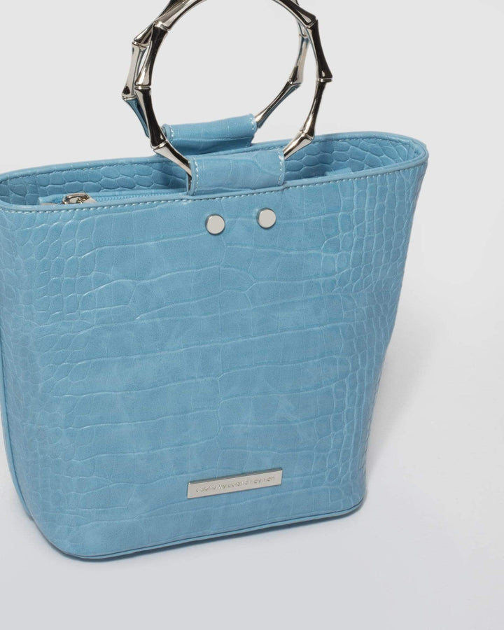 Blue Emma Luxe Bucket Mini Bag | Mini Bags