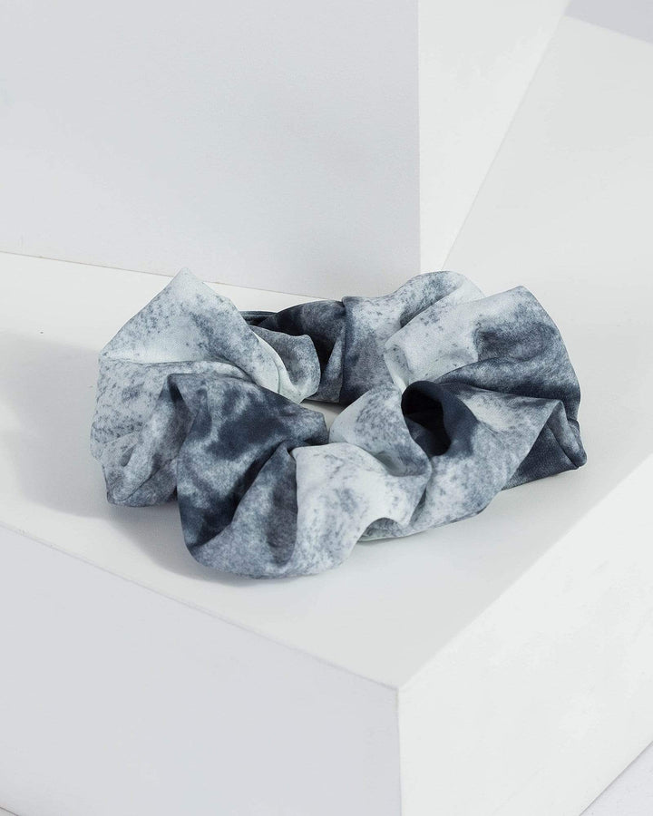 Blue Gradient Print Scrunchie | Accessories