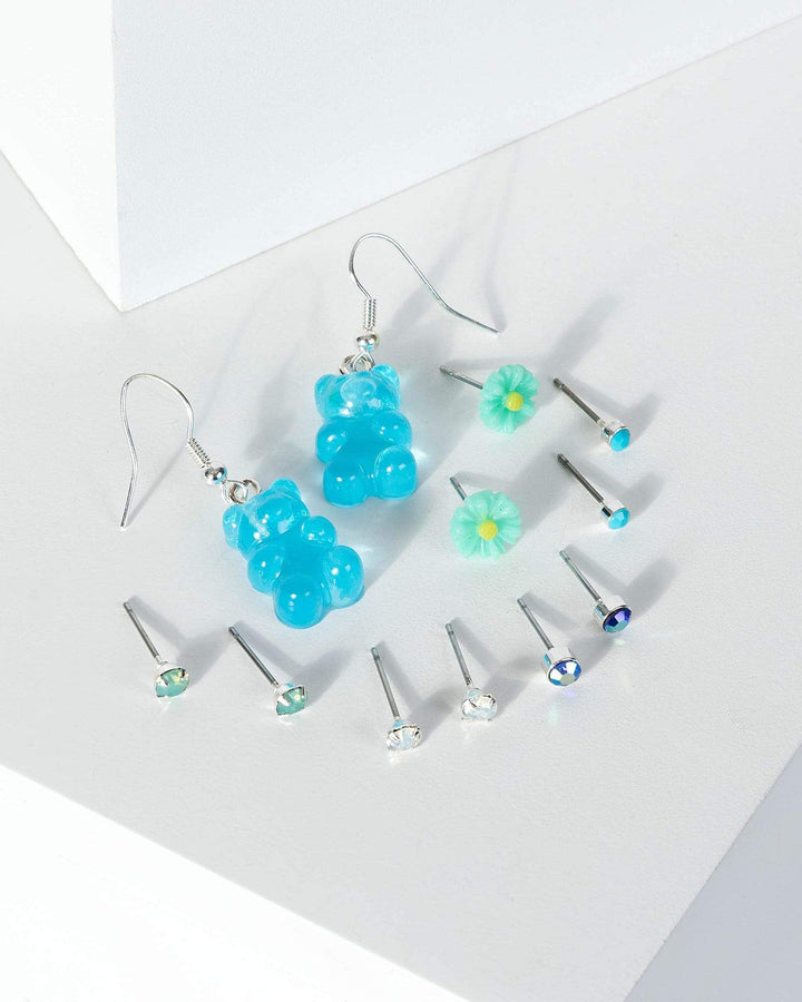 Colette by Colette Hayman Blue Gummy Bear Stud Earring Pack