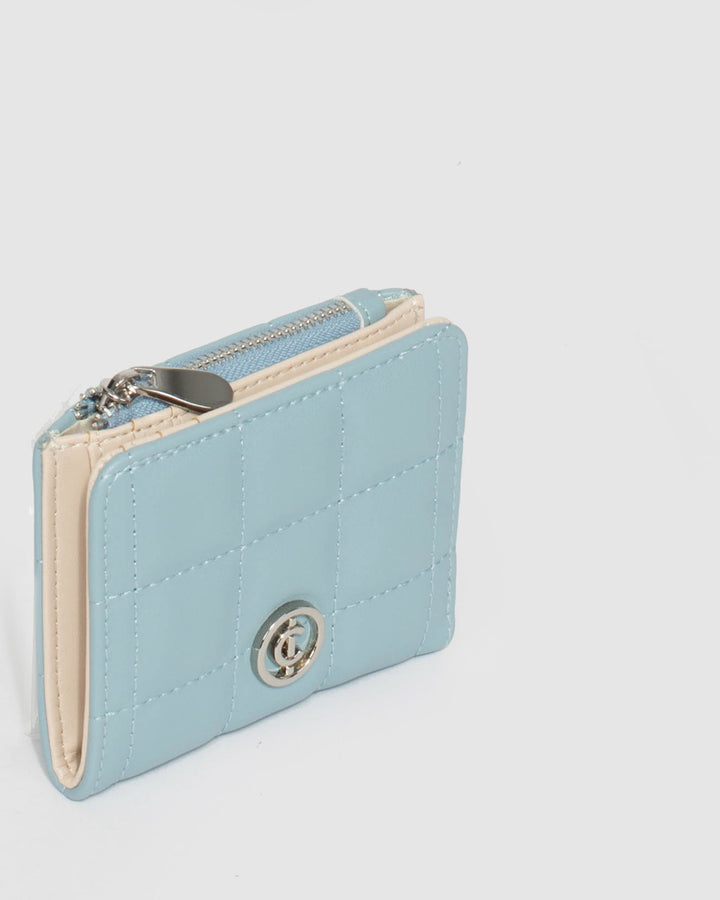 Colette by Colette Hayman Blue Han Square Quilt Mini Wallet