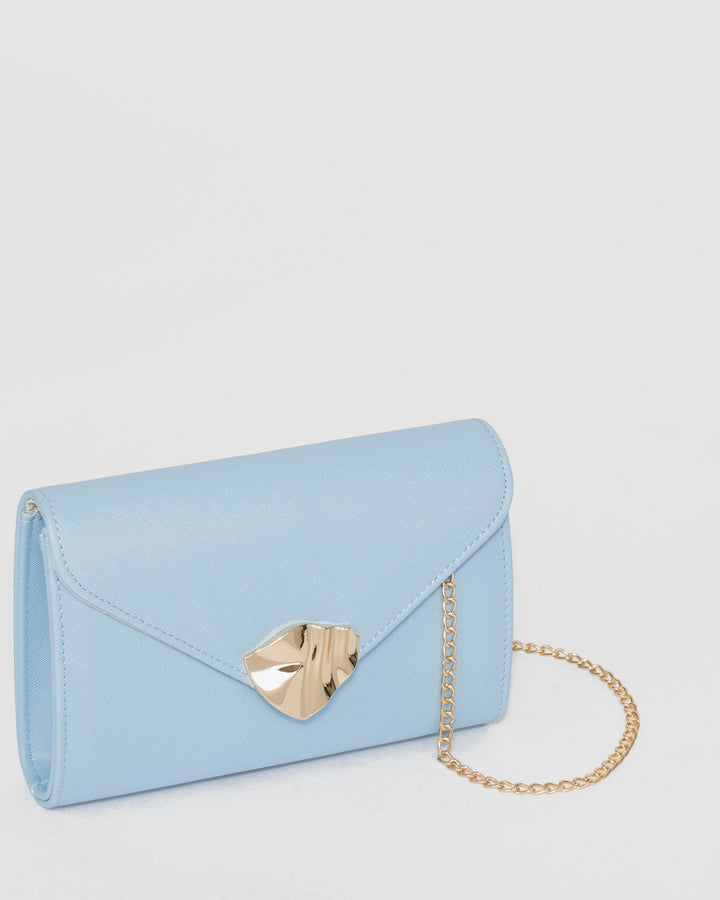 Colette by Colette Hayman Blue Isidora Envelope Clutch Bag
