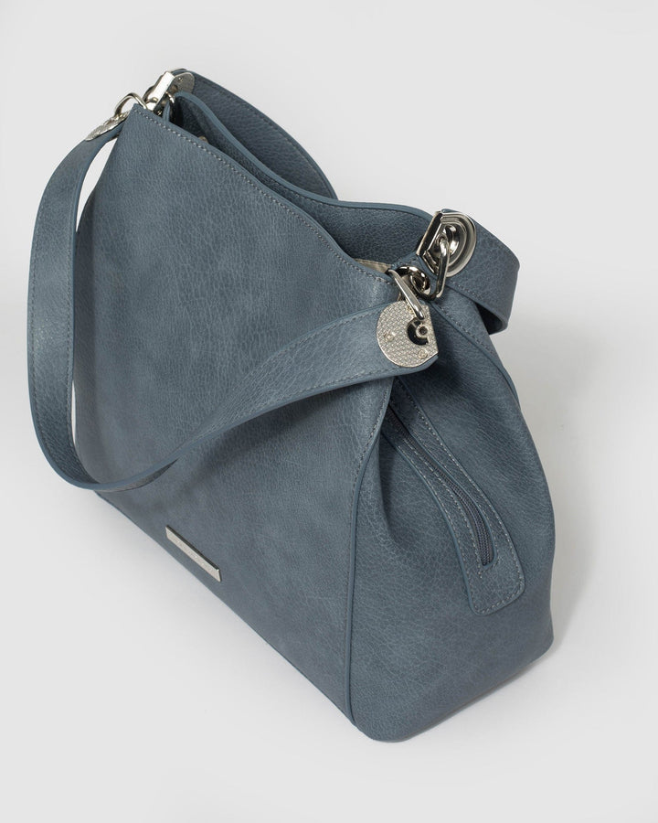 Colette by Colette Hayman Blue Mary Slouch Tote Bag