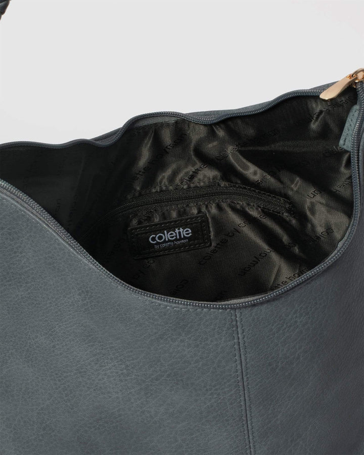 Blue Nina Shoulder Bag | Slouch Bags