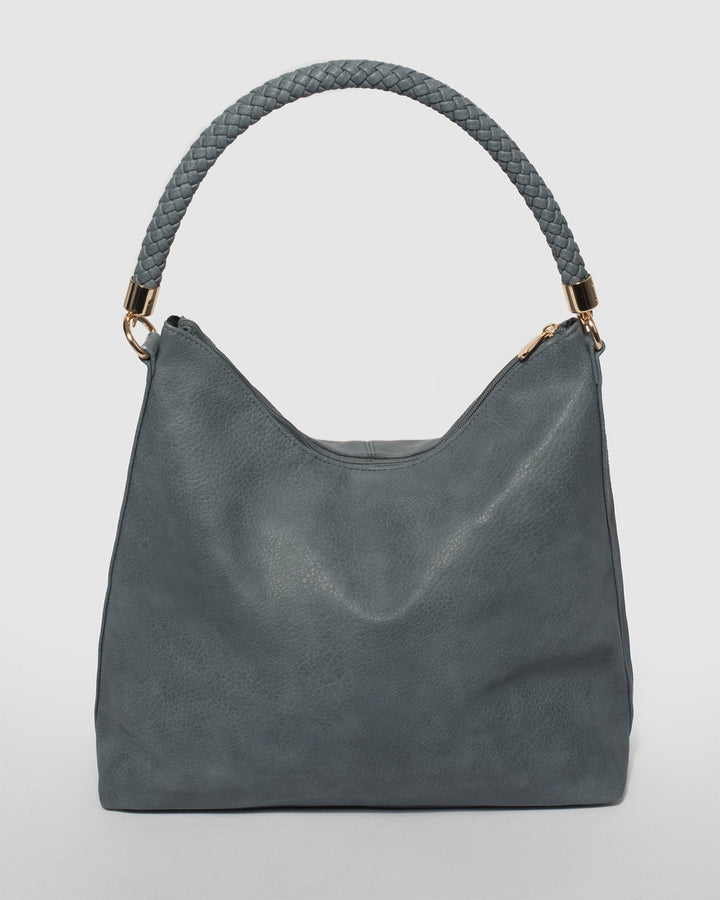 Blue Nina Shoulder Bag | Slouch Bags